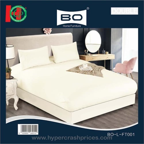 شرشف غطاء سرير لنفرين بحزام مطاط وغطاءان لوسادتين