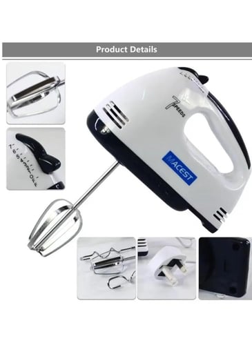 خلاط MACEST اليدوي الكهربائي الذكي - 7 سرعات، لاسل...