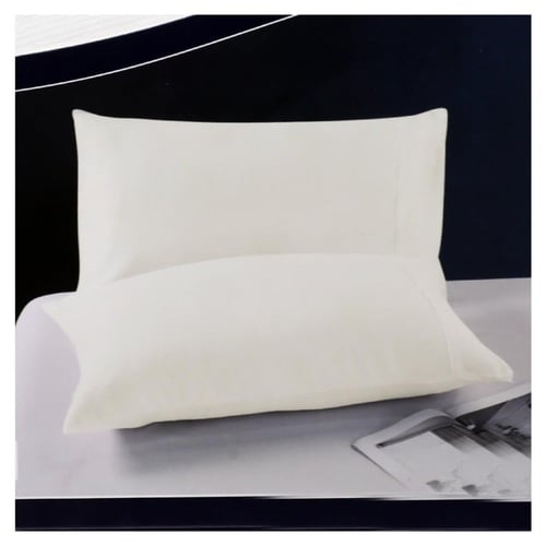 غطاء وسادة أحادي اللون قطعتين