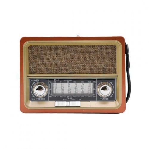 دي إل سي راديو زمان محمول شحن بالطاقة الشمسية بتصم...
