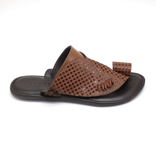 حذاء شرقي فلورا ايطالي جلد طبيعي منقوش