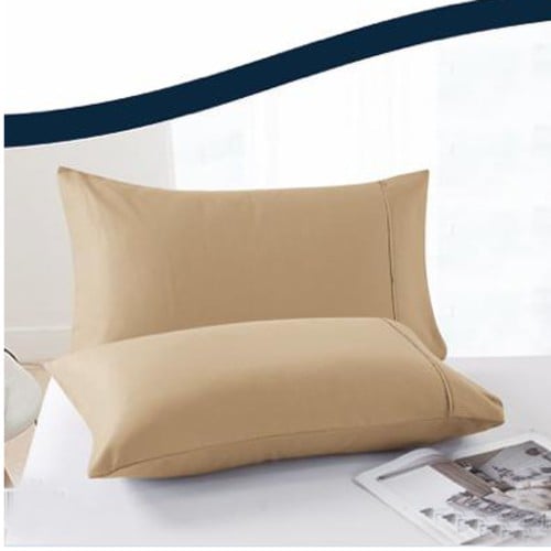 غطاء وسادة أحادي اللون قطعتين