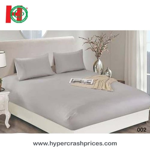 شرشف غطاء سرير لنفرين بحزام مطاط وغطاءان لوسادتين