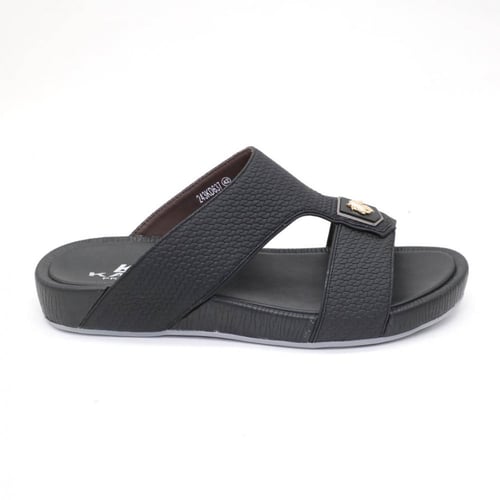 صندل طبـي خليجي رجالي بدون اصبع مزين بابزيم