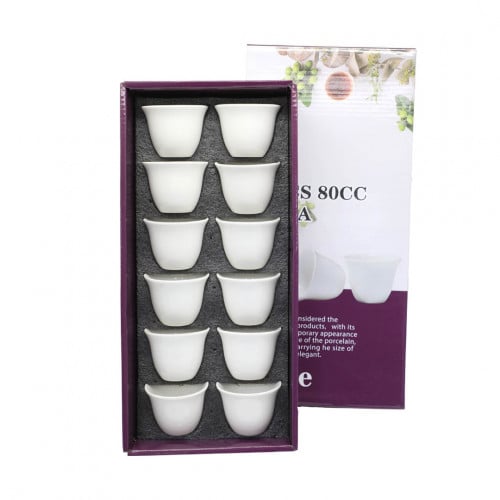 فناجيل قهوة بورسلين 12 قطعة