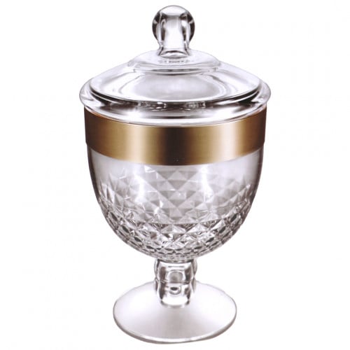 علب مكسرات اكرليك زجاج مع غطاء صغير