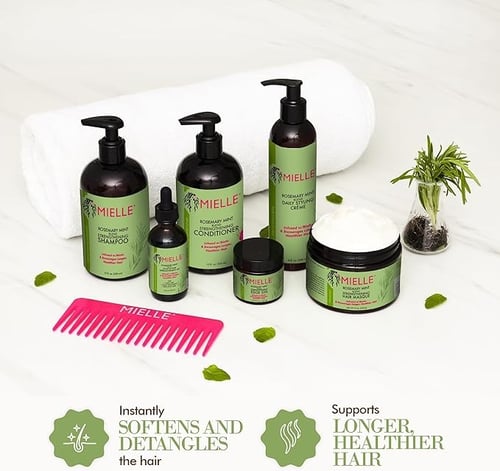 بلسم تقوية الشعر بخلاصة إكليل الجبل والنعناع مع ال...