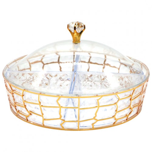 صواني اكريلك شفاف مع غطاء