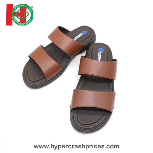 صندل رجالي جلد ماركة لورمين طبي رسمي بدون اصبع HS...