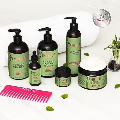 جل تقوية الشعر بخلاصة إكليل الجبل والنعناع مع البي...