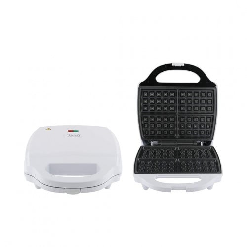 جانو ماكينة صنع الوافل الكهربائية أبيض/ أسود من ال...