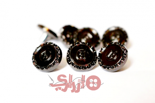 ازرار طق طق رجالية B من أزراري اسود لامع