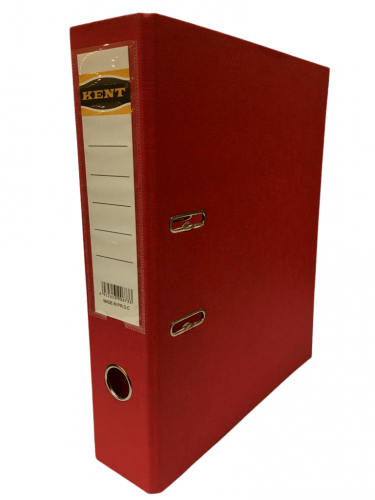 ملف افرنجي بلاستيك,لون احمر (حلقتين)