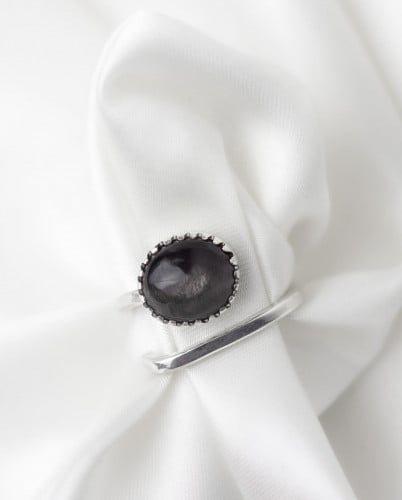 خاتم مصنوع يدويا من الحجر النجمي