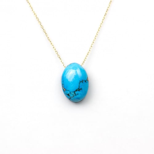 سلسلة من حجر الفيروز الايراني