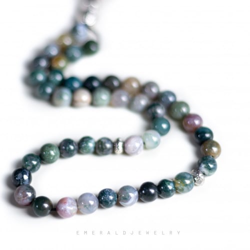 سبحة من حجر العقيق المشجر