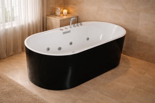 جاكوزي فينيسيا 170/85 ( ابيض اسود )