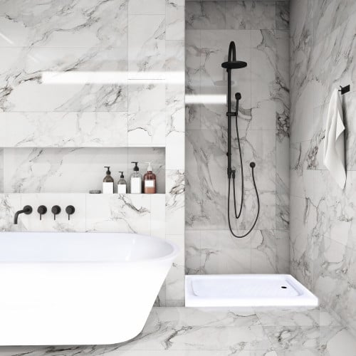 شاور 60X60 مربع أبيض