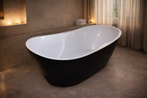 بانيو رهف 170/75 اسود ابيض