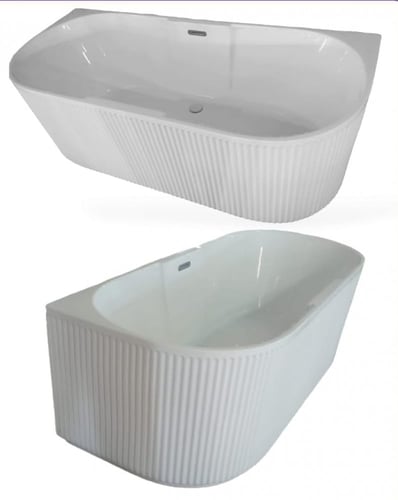 بانيو نصف القمر طويق 170/75 ابيض كامل