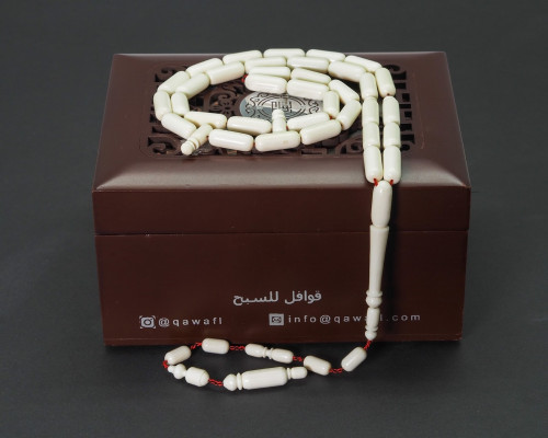 قوافل سبحة من العاج الطبيعي سادة IV0058