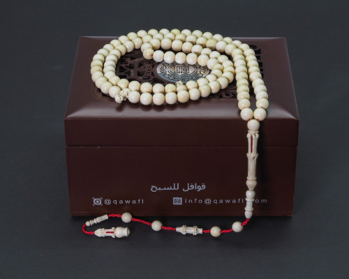 قوافل سبحة من العاج الطبيعي سادة IV0053