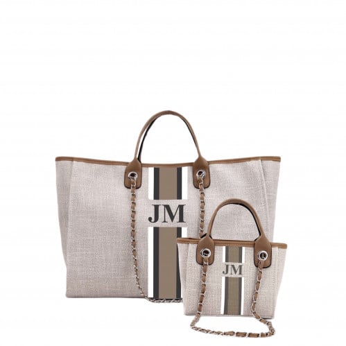 طقم شنط يد نافا S, L ( تخصيص الحروف )