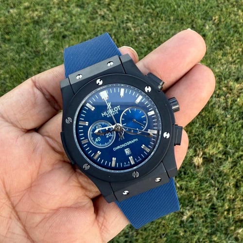 ساعة اوبلو كلاسك كحلي