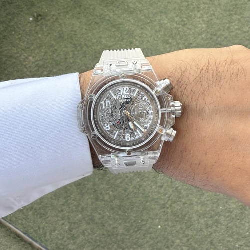 ساعة هوبلت شفاف رجالي