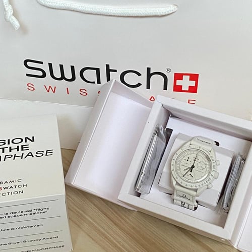 Omega swatch moon white