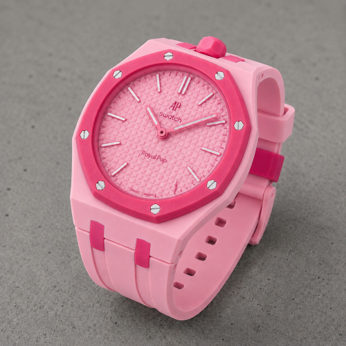ساعة audemars x swatch royal pop Otto Rosso