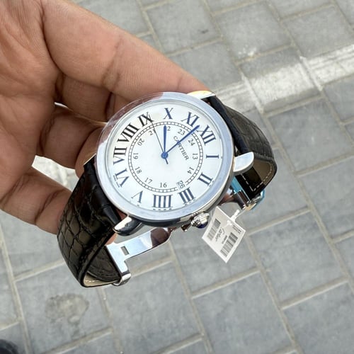 ساعة كارتيه راوند مقاس 40