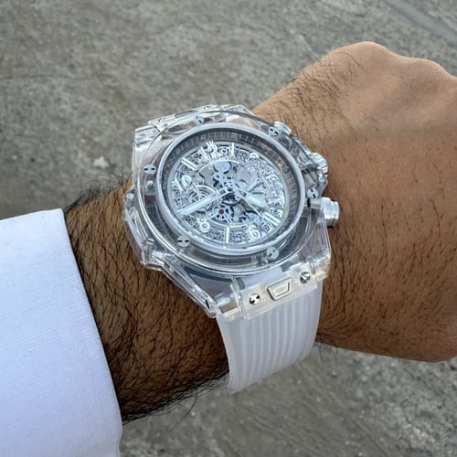 ساعة هوبلت شفاف رجالي