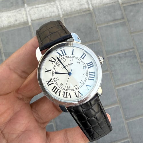 ساعة كارتيه راوند مقاس 40