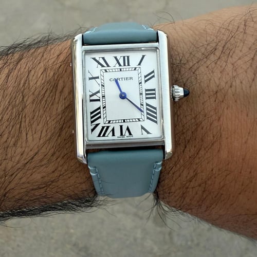 ساعة كارتيه تانك مقاس وسط