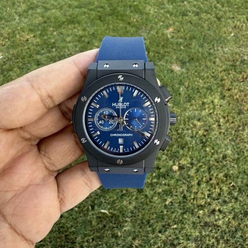 ساعة اوبلو كلاسك كحلي