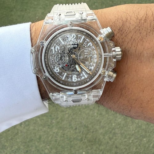 ساعة هوبلت شفاف رجالي