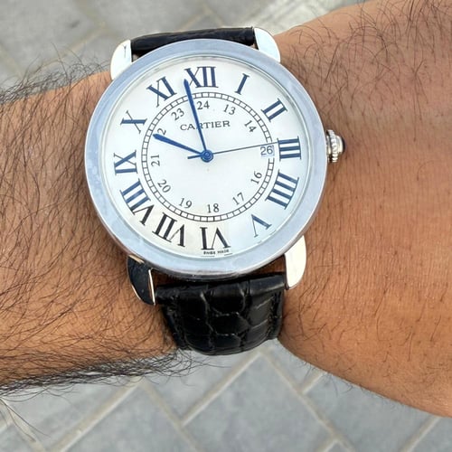 ساعة كارتيه راوند مقاس 40