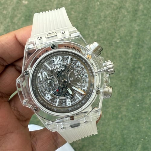 ساعة هوبلت شفاف رجالي