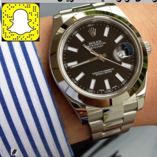 ساعة رولكس اتوماتيك السوداء