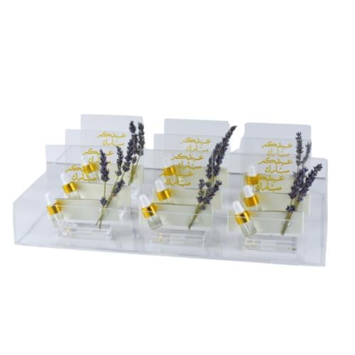 صينية توزيعات مسك ولاڤندر بقاعدة اكريلك