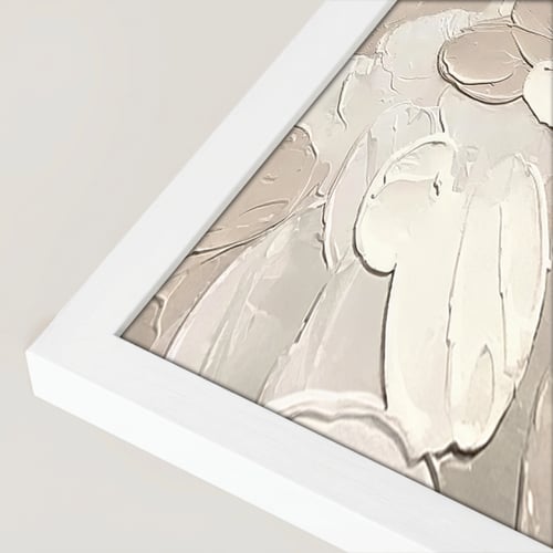 لوحة تجريدية مودرن تتميز بملمس بارز وشعور عضوي، تع...