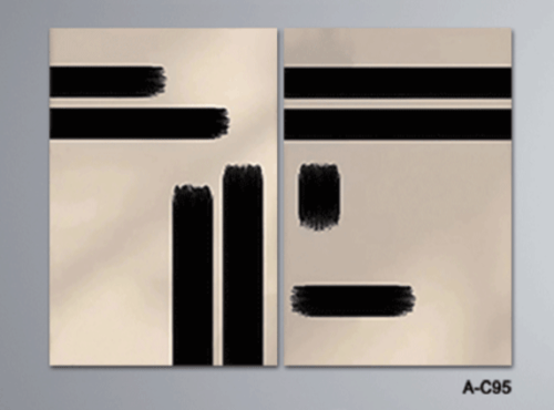 لوحة تجريدية ثنائية