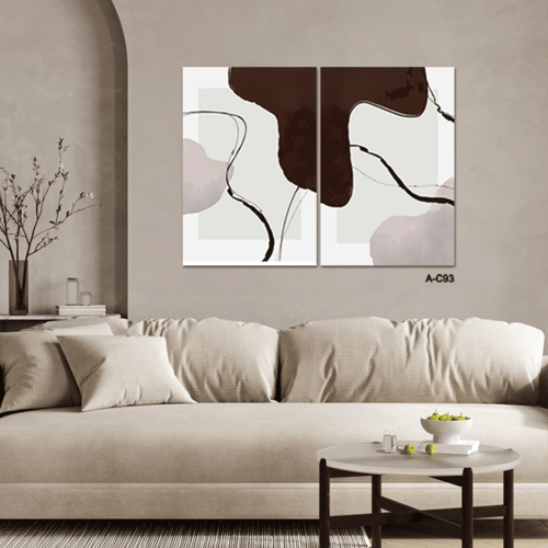 لوحة ثنائية تجريدية