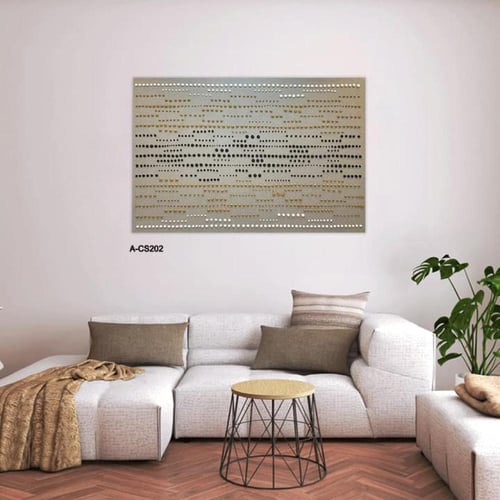 لوحة جدارية مودرن تجسد الفن النقطي (Dotted Art) بل...