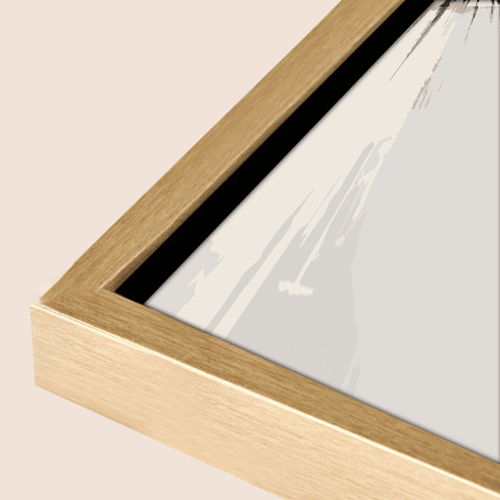 لوحة ثلاثية تجريدية صوّر مشهدًا حضريًا في يوم ماطر