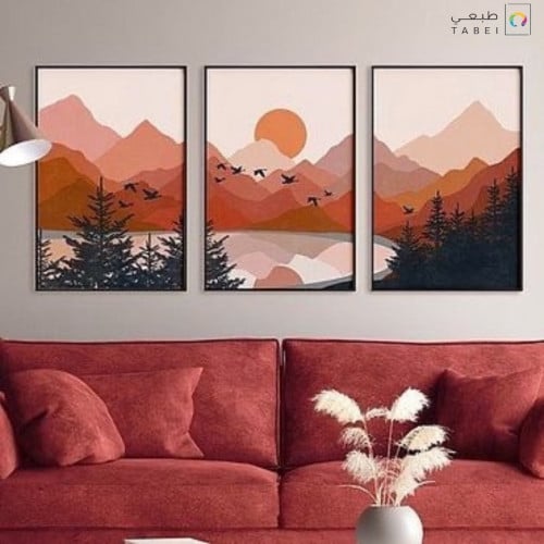 مجموعة لوحات جداريه مقسمه - 70x50 cm