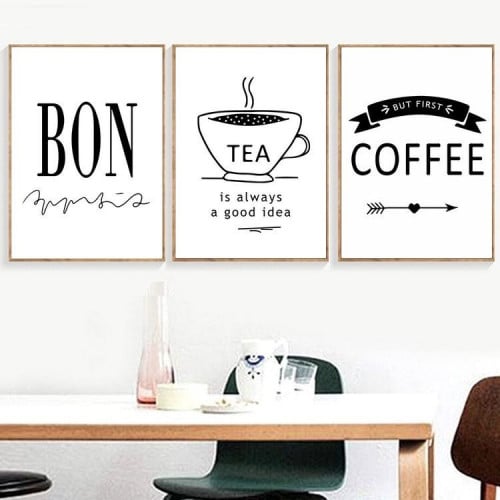 طقم 3 لوحات coffee-Tea-BON