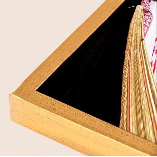 لوحة 3 قطع لصور الملوك الرسمية السعودية