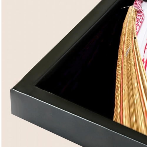 لوحة 3 قطع لصور الملوك الرسمية السعودية